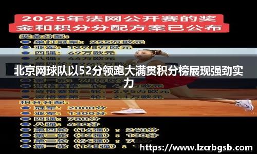 北京网球队以52分领跑大满贯积分榜展现强劲实力